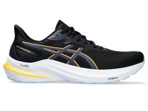 ASICS Gt - 2000 12 Black / Fellow Yellow Hommes Taille 43.5