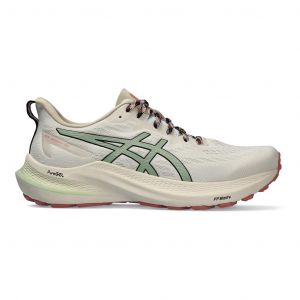 Chaussures ASICS GT-2000 12 beige vert femme - 40.5