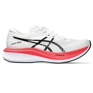 ASICS Magic Speed 3 Donna Chaussures de Course Blanc Noir