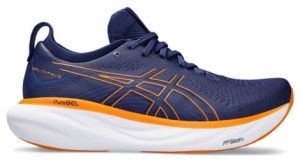 Chaussures de running asics gel nimbus 25 bleu orange homme