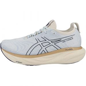 ASICS Nimbus 25 Chaussure de Course sur Route pour Femme Blanc Beige 40.5 EU