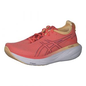 ASICS Nimbus 25 Chaussure de Course sur Route pour Femme Orange Blanc 40 EU