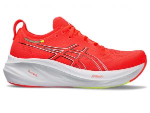 ASICS Gel - Nimbus 26 Sunrise Red / Pure Silver Femmes Taille 40.5