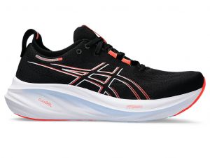 ASICS Gel - Nimbus 26 Black / True Red Hommes Taille 43.5