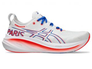 ASICS Gel - Nimbus 26 White / Sunrise Red Hommes Taille 43.5