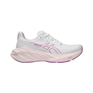 Chaussures de course Asics Novablast 4 blanc rose AW24 pour femmes