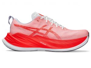 ASICS Superblast White / Sunrise Red Unisex Taille 42