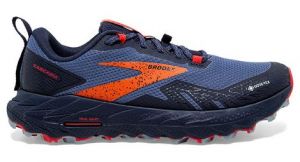 Chaussures de trail brooks cascadia 17 gtx bleu rouge femme