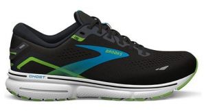 Chaussures running brooks ghost 15 noir bleu vert homme