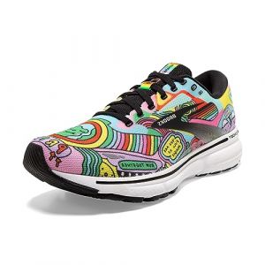 Brooks Ghost 15 Black/White/Multi 8 B (M)