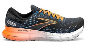 Chaussures de running brooks glycerin 20 noir bleu orange