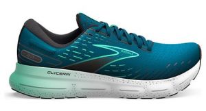 Chaussures running brooks glycerin 20 bleu vert homme