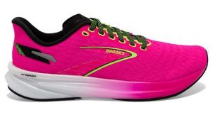 Chaussures running brooks hyperion rose vert femme