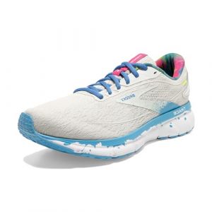 Brooks Men s Trace 2 Neutral Running Shoe - White/Gray/Alaskan Blue - 9 Medium