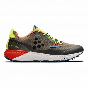 Chaussures Craft ADV Nordic Trail vert kaki jaune fluo - 45.5