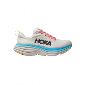 HOKA Bondi 8 Chaussures de Course Donna Blanc Bleu