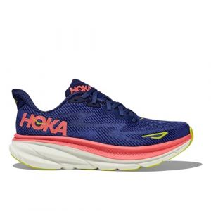 HOKA Clifton 9 Wide Chaussures de Course Donna Bleu Rose