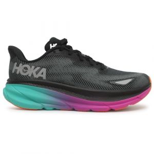 HOKA ONE M Clifton 9 GTX Chaussures Noir/Electric Aqua