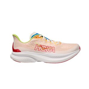 Baskets Hoka Mach 6 Blanc Rouge AW24