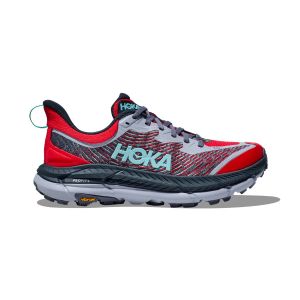 Chaussures Femme Hoka Mafate Speed 4 Rouge Gris AW24