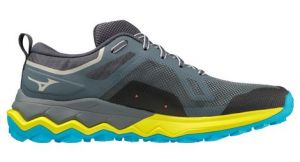 Chaussures de trail running mizuno wave ibuki 4 gris jaune bleu