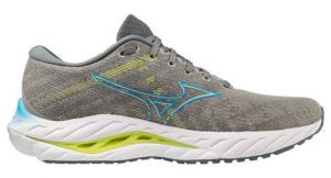 Chaussures de running mizuno wave inspire 19 gris bleu