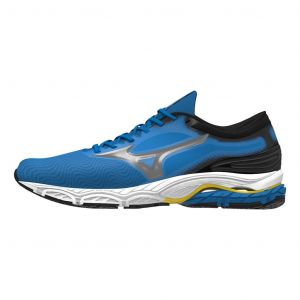 Chaussures Mizuno Wave Prodigy 4 bleu vif gris blanc - 45