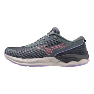 Chaussures Mizuno Wave Revolt 3 gris vert lilas rose femme - 40.5