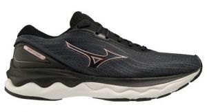 Chaussures de running mizuno wave skyrise 3 noir blanc femme