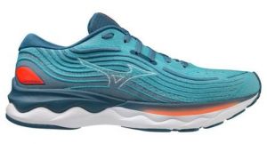 Chaussures de running mizuno wave skyrise 4 bleu orange