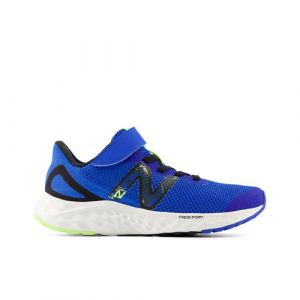 New Balance Enfant Fresh Foam Arishi v4 Bungee Lace with Top Strap en Bleu/Noir/Vert