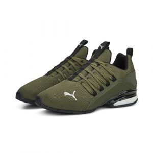 PUMA Chaussures de Running Axelion Refresh Homme 43 Green Moss Black Feather Gray