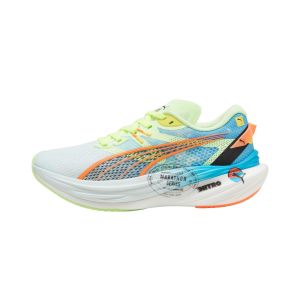 Baskets Puma Deviate Nitro 3 Marathon Series Bleu Vert AW24 Femme