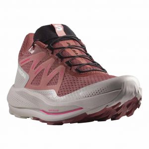 Chaussures Salomon Pulsar Trail rouge pâle gris clair femme - 40(2/3)