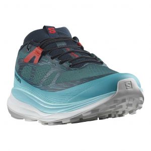 Chaussures Salomon Ultra Glide 2 Wide bleu vert noir - 42