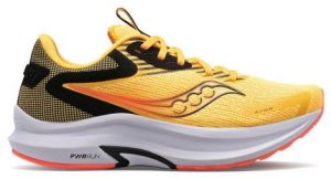 Chaussures running saucony axon 2 jaune rouge femme