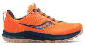 Chaussures trail saucony peregrine 12 campfire orange bleu femme