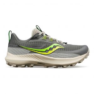 Chaussures Saucony Peregrine 13 gris vert jaune femme - 43