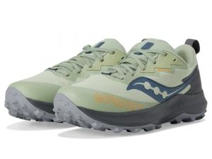 Saucony Peregrine 14 GTX Chaussures de trail pour femme Sauge/carbone