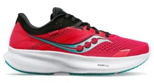 Chaussures de running femme saucony ride 16 rose noir