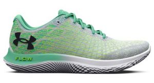 Chaussures de running under armour flow velociti wind 2 blanc vert jaune