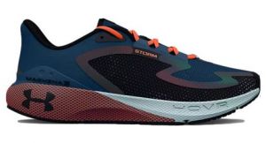 Chaussures running under armour hovr machina 3 storm bleu orange femme