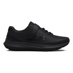 Chaussures Under Armour Surge 3 velcro noir garçon - 31.5