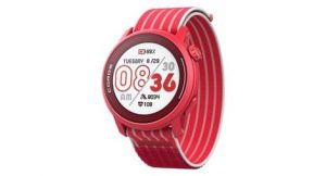 Montre gps coros pace 3 bracelet nylon rouge edition track