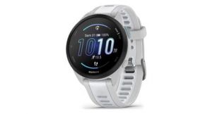 Montre de sport garmin forerunner 165 gris mist blanc whitestone