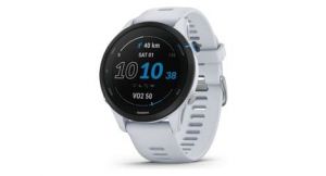 Montre de sport garmin forerunner 255 music blanc