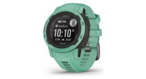 Montre connectee   garmin   instinct 2s   solar vert d   eau