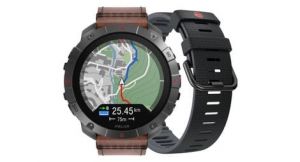 Montre gps polar grit x2 pro titane gris titan marron