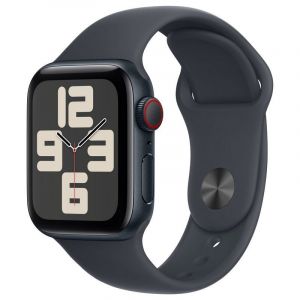 Apple Watch SE GPS + Cellular Boîtier en aluminium minuit de 40 mm avec bracelet sport minuit - S/M