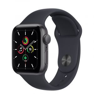 Apple Watch SE 2021 GPS 40mm Aluminio Gris Espacial con Correa Deportiva Negra